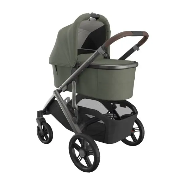 UPPAbaby Kinderwagen 2-in-1 Vista V3 Dillan Stone Blue Met Carbon Frame En Sand Leather> Uitbreidbare Kinderwagens|Tweeling Kinderwagens