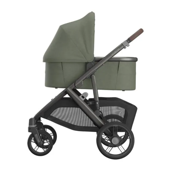 UPPAbaby Kinderwagen 2-in-1 Vista V3 Dillan Stone Blue Met Carbon Frame En Sand Leather> Uitbreidbare Kinderwagens|Tweeling Kinderwagens