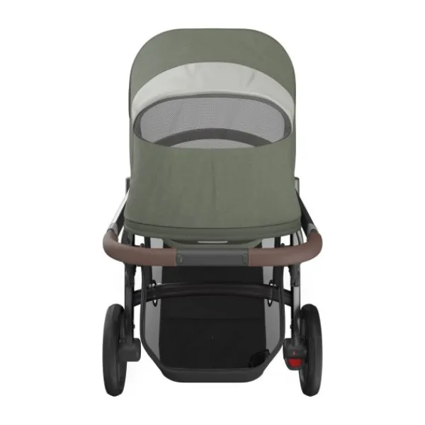 UPPAbaby Kinderwagen 2-in-1 Vista V3 Dillan Stone Blue Met Carbon Frame En Sand Leather> Uitbreidbare Kinderwagens|Tweeling Kinderwagens