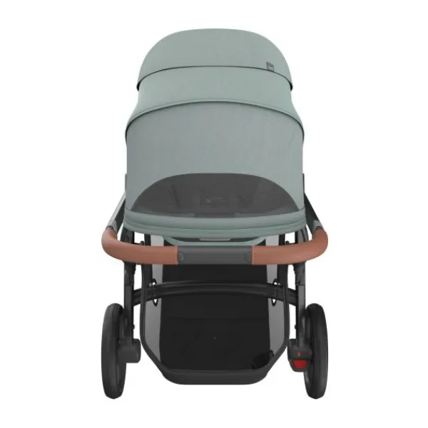 UPPAbaby Kinderwagen 2-in-1 Vista V3 Dillan Stone Blue Met Carbon Frame En Sand Leather> Uitbreidbare Kinderwagens|Tweeling Kinderwagens