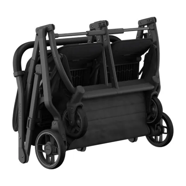 UPPAbaby MINU Duo Buggy - Greyson Carbon Frame Met Bruin Leer> Tweeling Buggy's