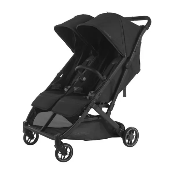 UPPAbaby MINU Duo Buggy - Greyson Carbon Frame Met Bruin Leer> Tweeling Buggy's