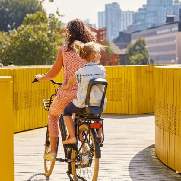 Urban Iki Achterzitje Junior Bincho Black / Bincho Black (zonder montage kader)> Fietsstoeltjes