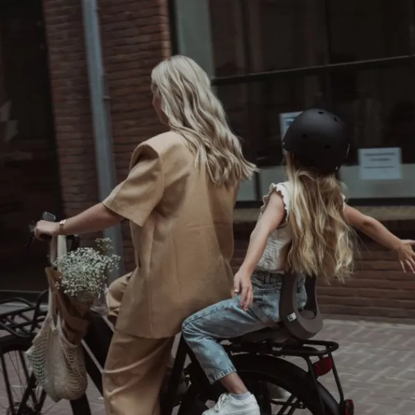 Urban Iki Junior fietszitje Zonder Montagekader – Suzume Grey / Bincho Black> Fietsstoeltjes
