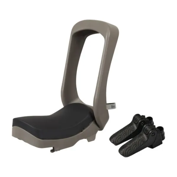 Urban Iki Junior fietszitje Zonder Montagekader – Suzume Grey / Bincho Black> Fietsstoeltjes