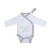 VIB Romper - 50% maman + 50% papa = 100% moi - Wit/Grijs> Rompertjes