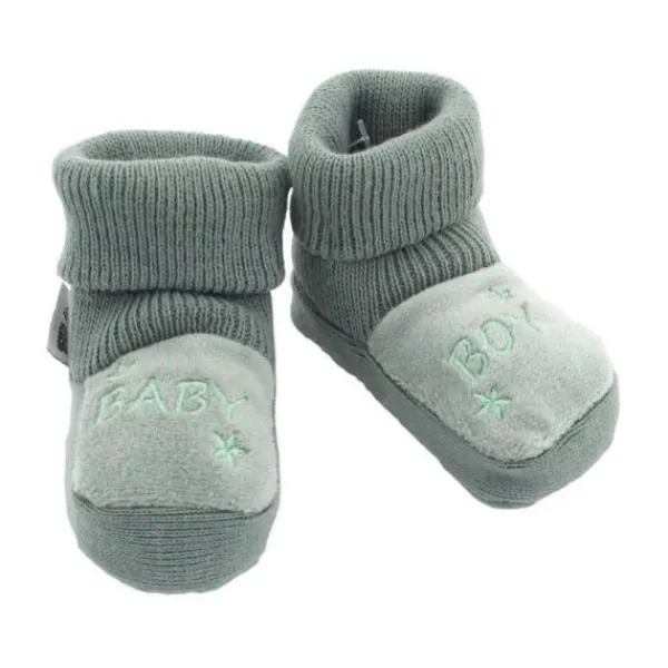 VIB Slofjes 'BABY BOY' Mosgroen> Slofjes