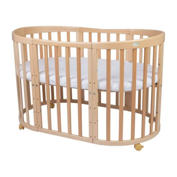 Waldin Oval Combibed 7‑in‑1 - Natural inclusief matras> Ladekasten|Ledikanten