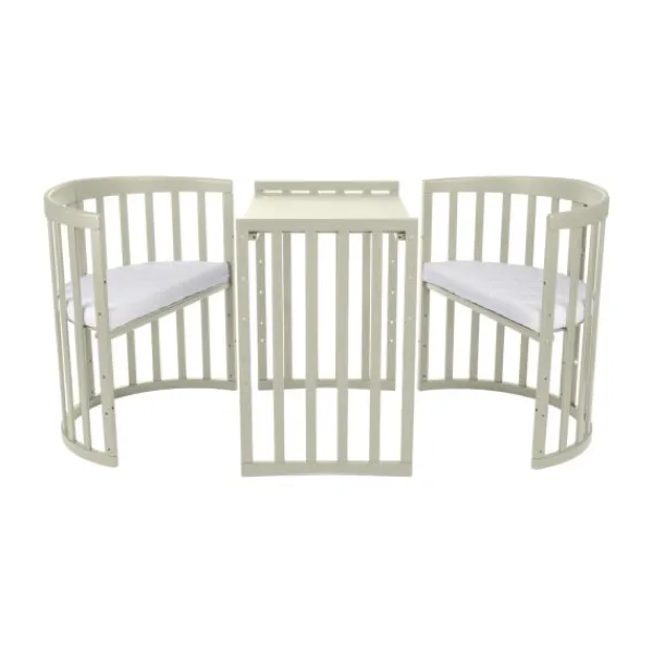 Waldin Oval Combibed 7‑in‑1 - Natural inclusief matras> Ladekasten|Ledikanten