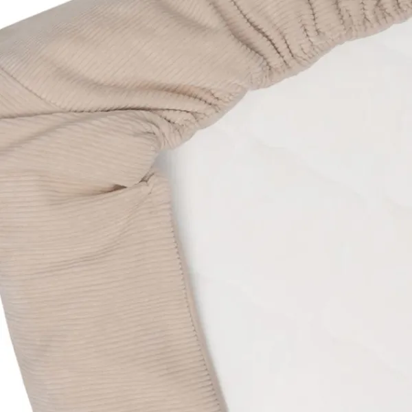 Witlof For Kids Ledikantdeken Tuck-Inn Soft Sand Velvet Rib 60 x 120 cm> Ledikantdekens