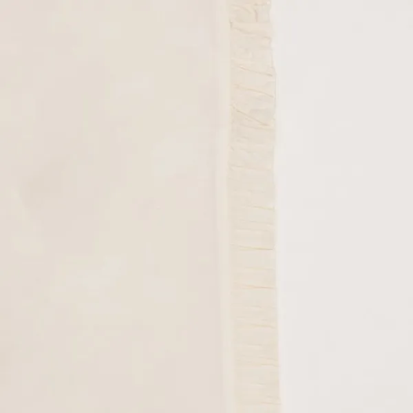 Witlof For Kids Ledikantlaken Tuck-Inn Ruffle Wit 60 x 120 cm> Ledikantlakens