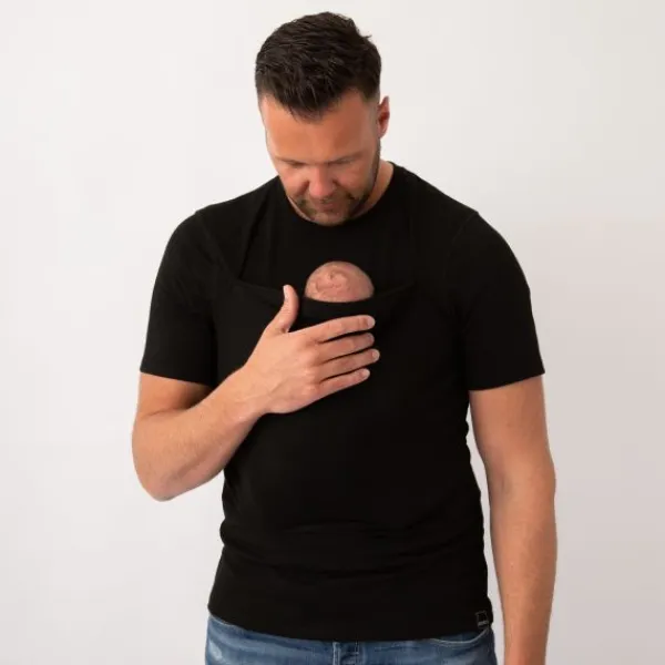 Womboo Buidelshirt Man Donkderblauw S> Draagdoeken