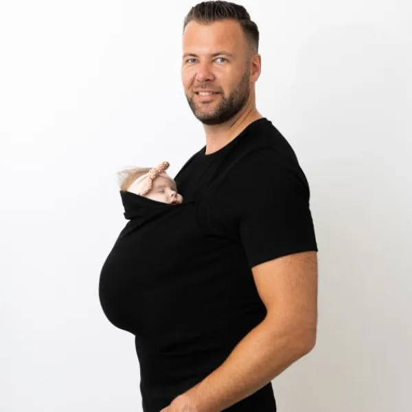Womboo Buidelshirt Man Donkderblauw S> Draagdoeken