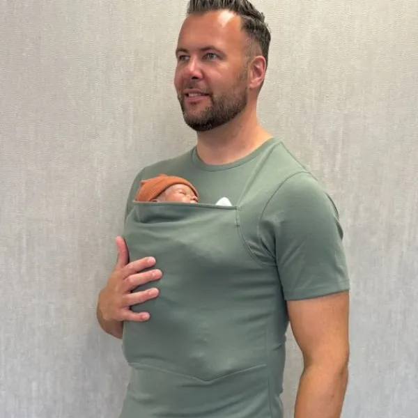 Womboo Buidelshirt Man Donkderblauw S> Draagdoeken