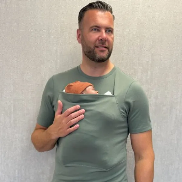 Womboo Buidelshirt Man Donkderblauw S> Draagdoeken