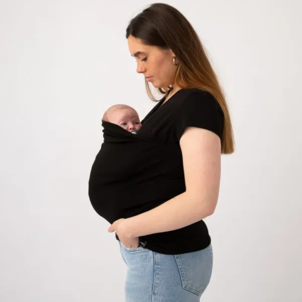 Womboo Buidelshirt Vrouw Zwart maat S> Draagdoeken