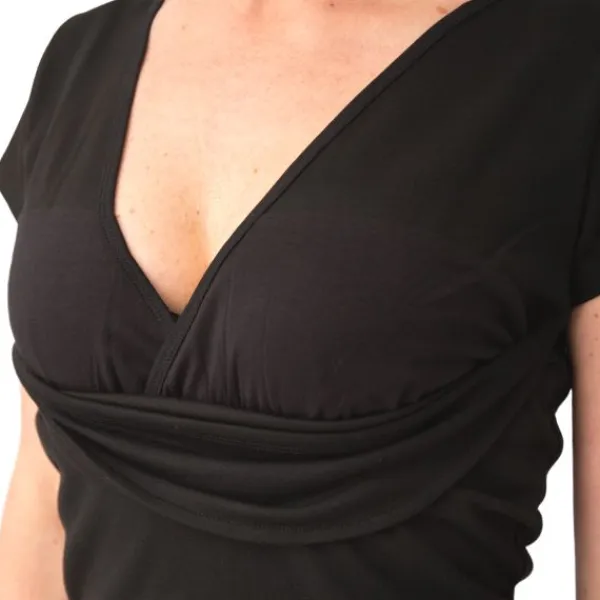Womboo Buidelshirt Vrouw Zwart maat S> Draagdoeken