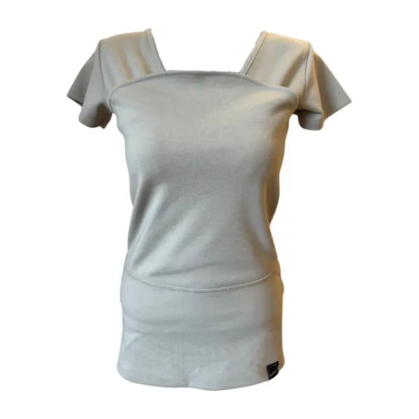 Womboo Buidelshirt Vrouw – Taupe> Draagdoeken