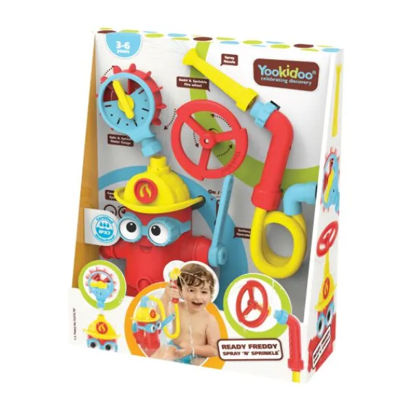 Yookidoo Ready Freddy Spray Sprinkle Brandweerpomp> Badspeelgoed