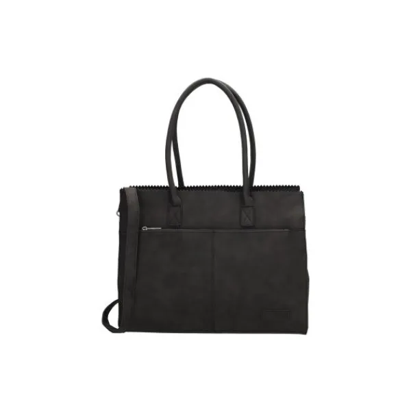 Zebra Laptoptas Zwart> Lederlook Tassen
