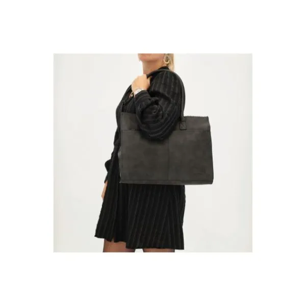 Zebra Laptoptas Zwart> Lederlook Tassen